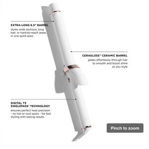 T3 SINGLE PASS 1.25 CURLING LONG BARREL